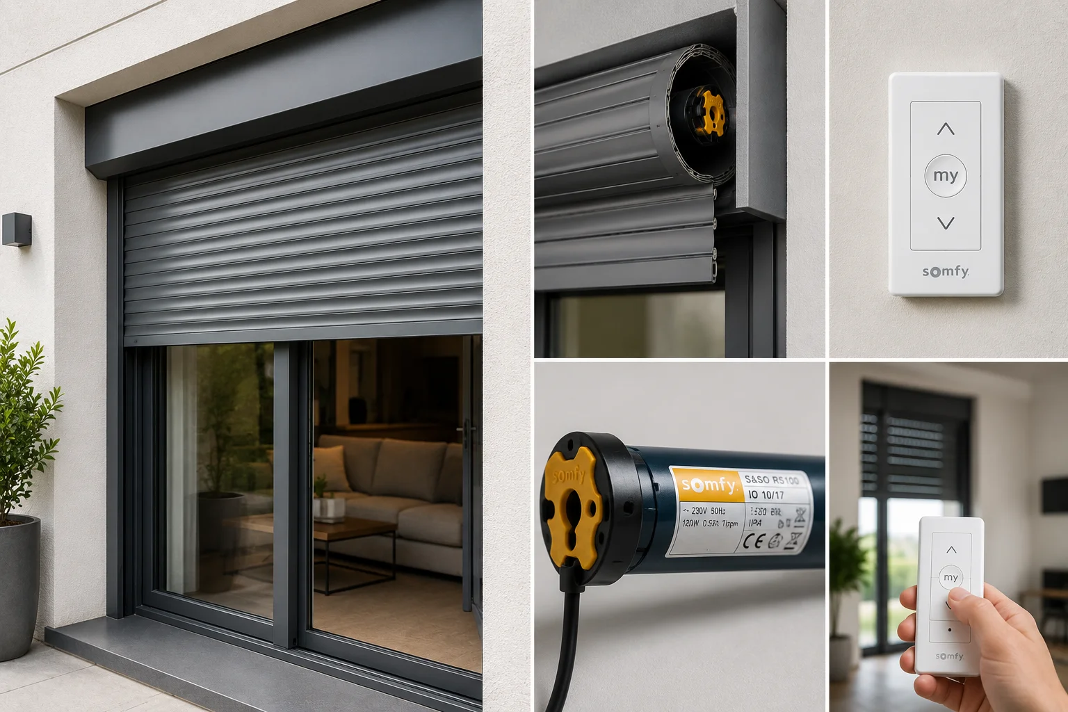 Moteur volet Somfy — dépannage dépannage porte fenêtre volet Bruxelles 1000